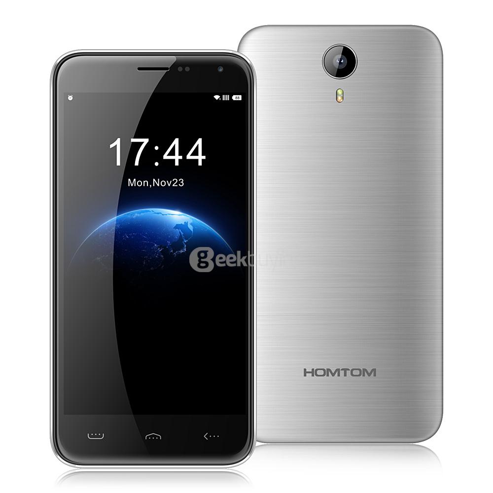 HOMTOM HT3 5.0inch 2.5D Arc Edge HD Screen Smartphone Android 5.1 1GB RAM 8GB ROM MT6580A Quad Core 3000mAh - Silver
