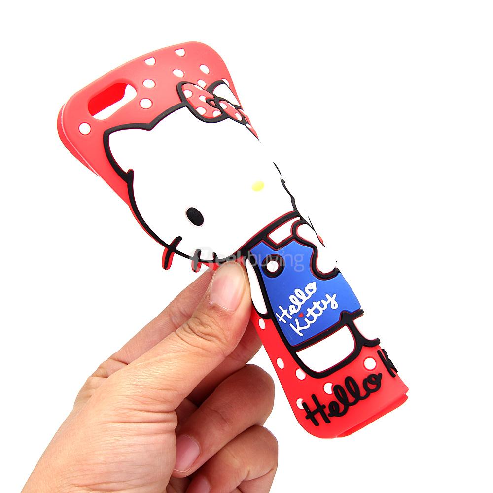 Gourmandise Hello Kitty Silicone Case Protective Back Cover for Apple iPhone 6/6s 4.7inch - Red