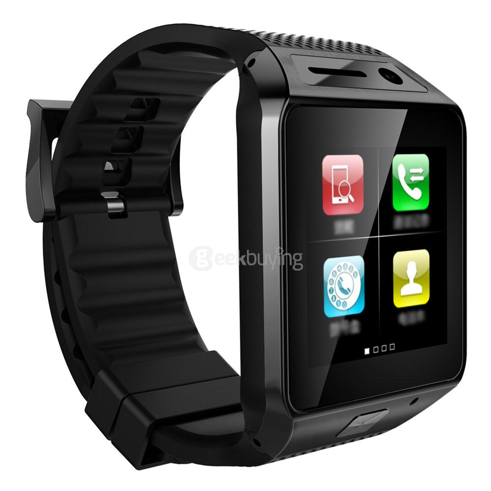 GV08S 1.54inch MTK6260A Smart Watch 2.0MP BT3.0 Memory Card and SIM Card Slot Pedometer For Android - Black