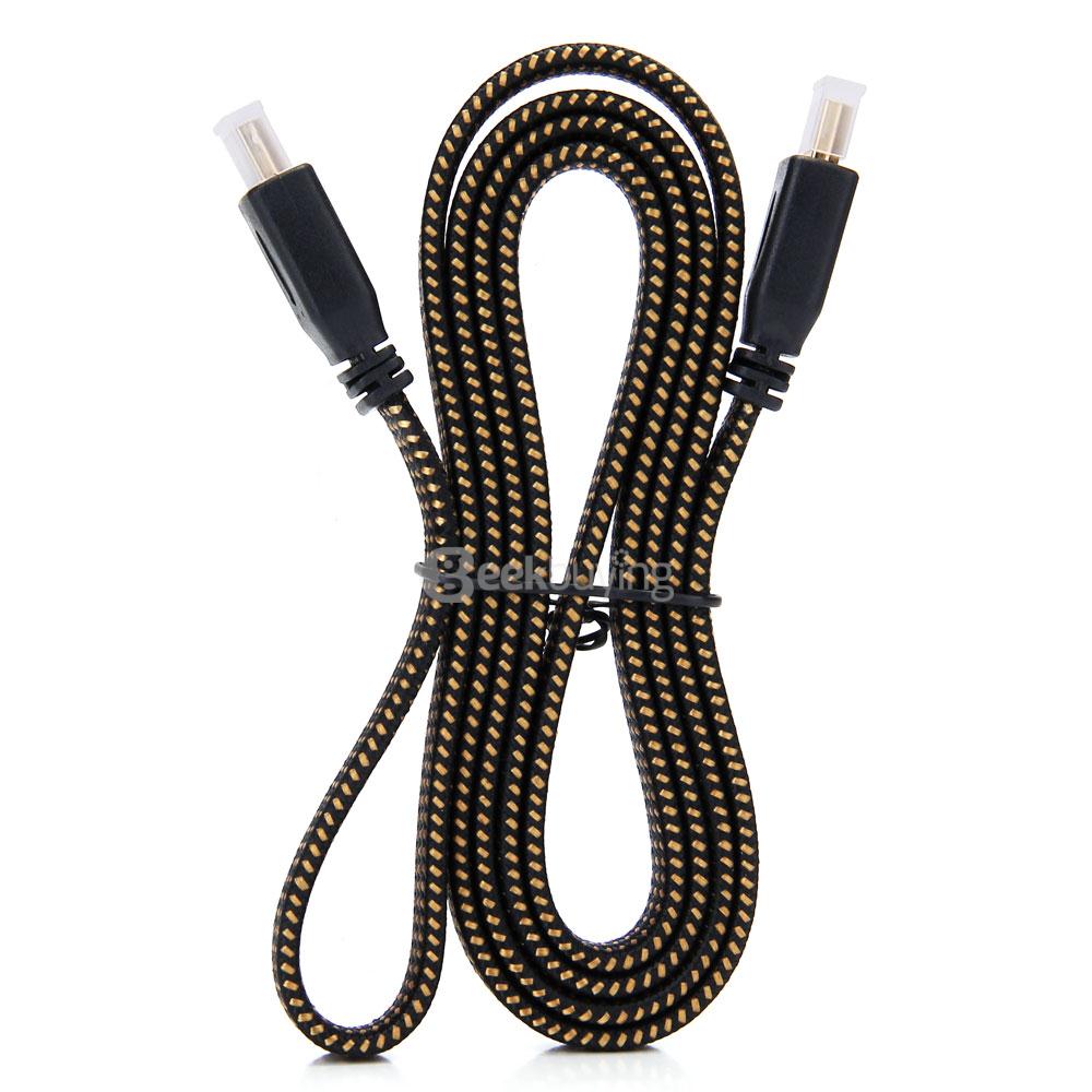 1.5M Copper-weld Steel Wire HDMI to HDMI Male to Male HD 1080P Cable - Yellow
