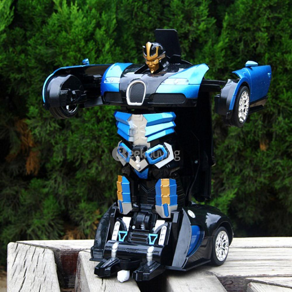 JIAQI T663 2.4G RC Stunt Robot Remote Control Deformation Robot