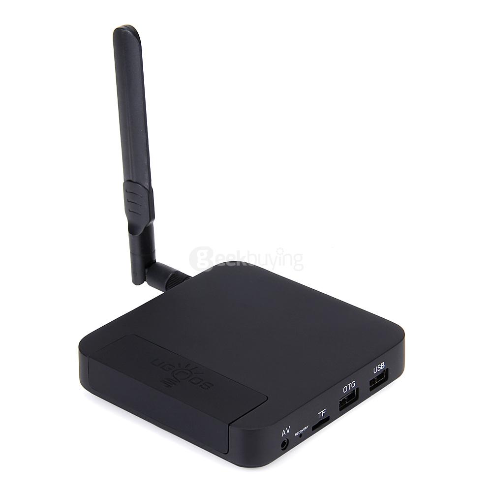 UGOOS UT4 4K Android 5.1 Lollipop Octa-Core RK3368 64bit TV BOX 2G/16G 2.4G/5G WIFI 1000M LAN Bluetooth4.0 - Black