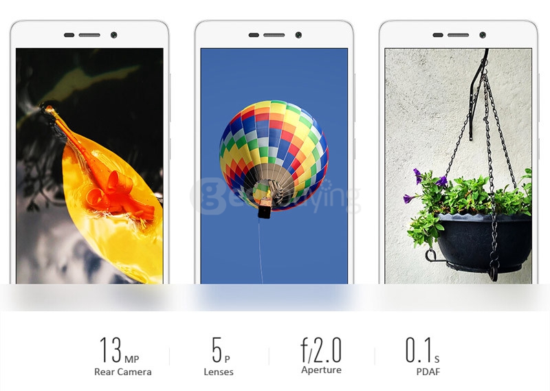 XIAOMI Redmi 3 5.0inch HD 4G LTE 2GB 16GB Smartphone Qualcomm Snapdragon 616 Octa Core 1.5GHz 4100mAh Battery - Plaid Gold