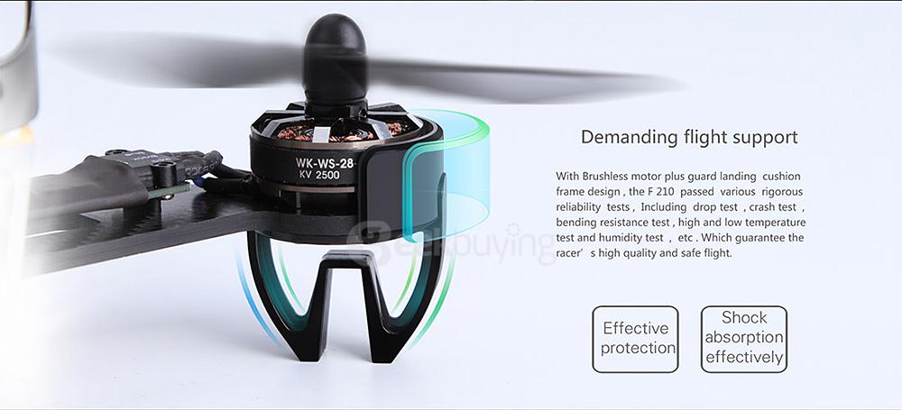 Walkera F210 5.8G FPV HD Camera SP Racing F3 Flight Controller Racing Drone with DEVO7