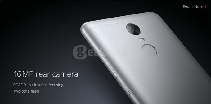 [HK Stock]Xiaomi Redmi Note 3 Pro 5.5 Inch FHD 2GB 16GB Smartphone Qualcomm Snapdragon 650 Hexa Core MIUI V7 16.0MP TOUCH ID - Dark Gray
