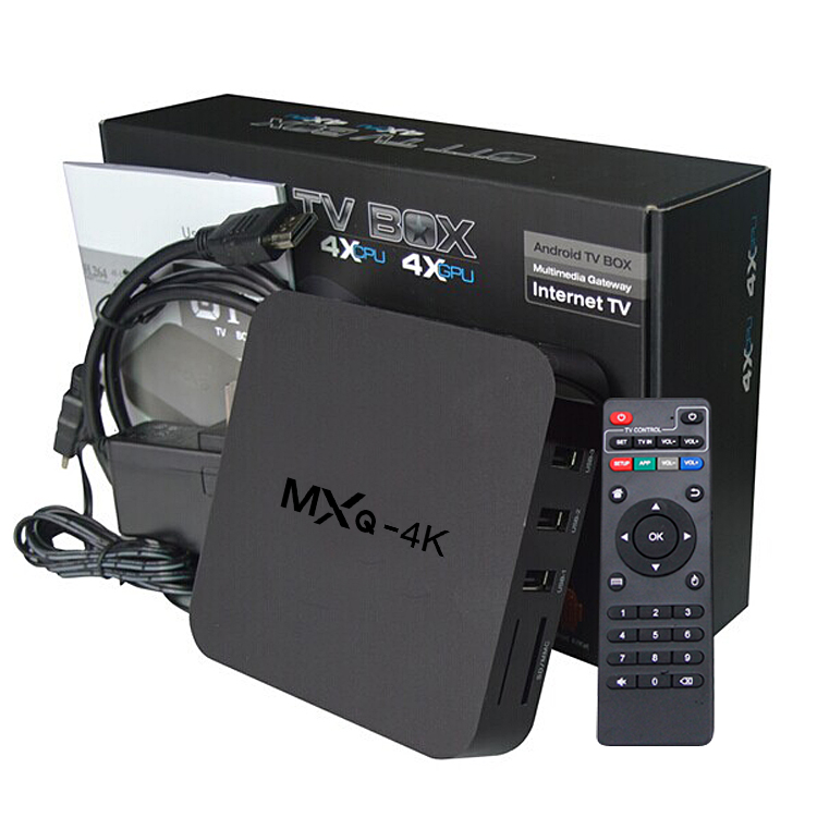 [Spain Stock]MXQ 4K RK3229 Smart TV Box KODI 15.2 Preinstalled Android 5.1 1G/8G H.264/H.265 10Bit WIFI LAN HDMI DLNA AirPlay Miracast