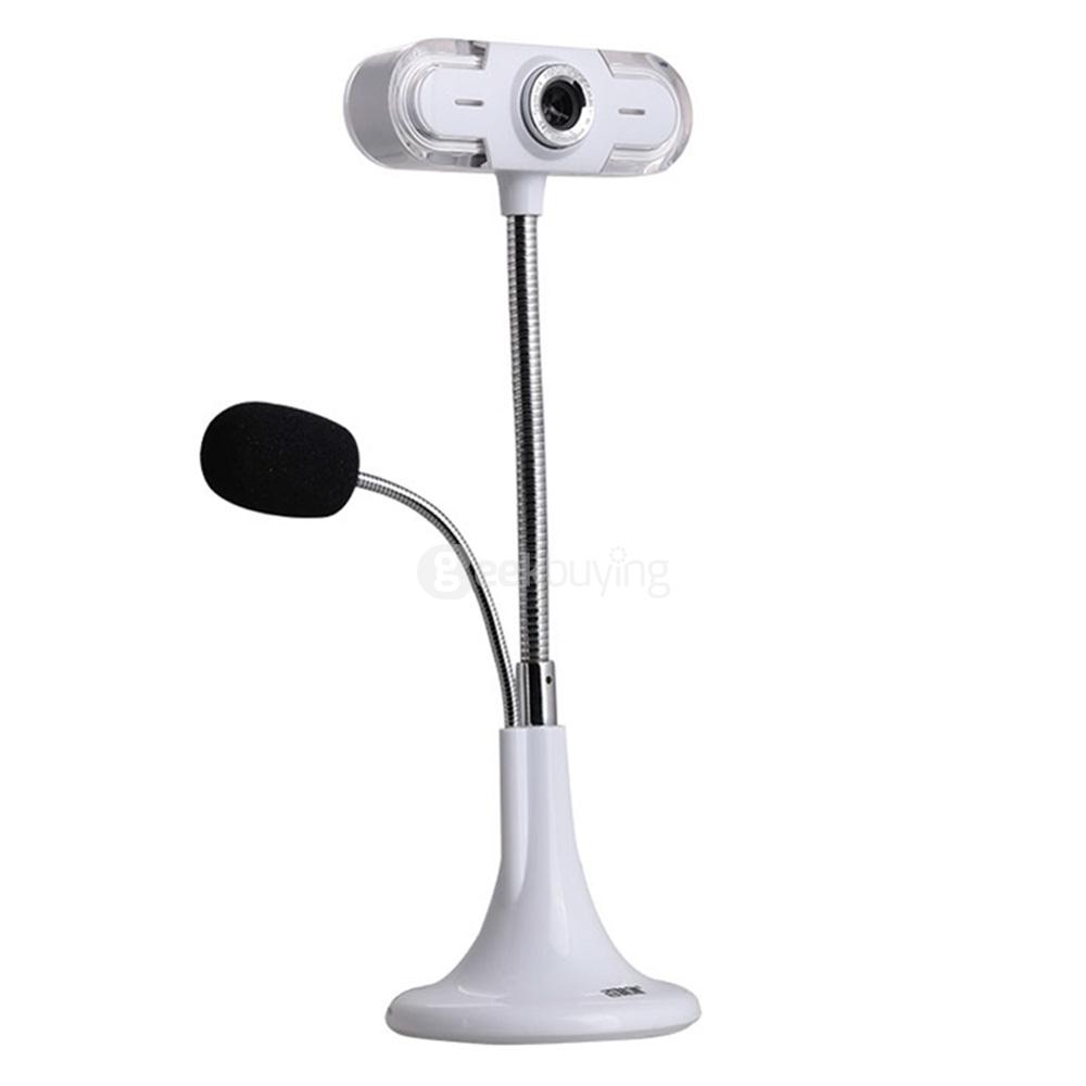 Aoni Shinng Desktop PC Webcam HD Video Camera with MIC - White