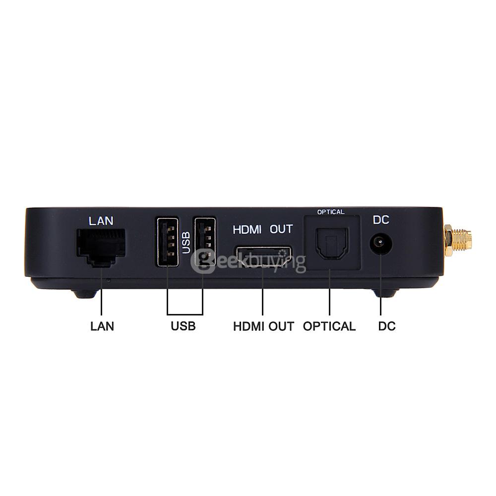 UGOOS UT4 4K Android 5.1 Lollipop Octa-Core RK3368 64bit TV BOX 2G/16G 2.4G/5G WIFI 1000M LAN Bluetooth4.0 - Black