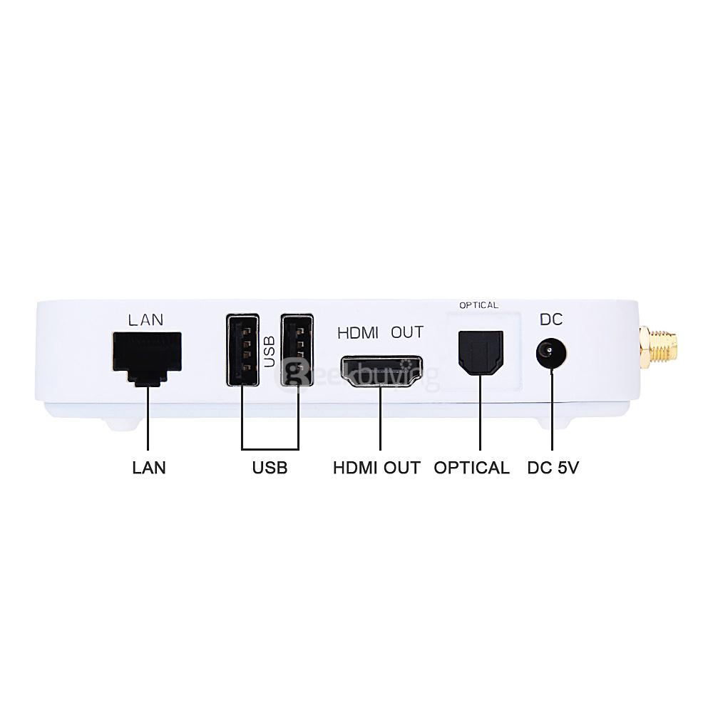 UGOOS UT4 4K Android 5.1 Lollipop Octa-Core RK3368 64bit TV BOX 2G/16G 2.4G/5G WIFI 1000M LAN Bluetooth4.0 - White