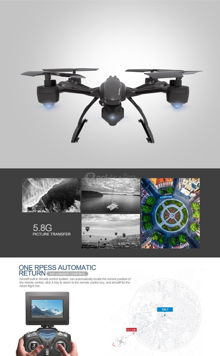 JXD 509G JXD509G 5.8G FPV With 2.0MP HD Camera Altitude Hold Mode RC Quadcopter