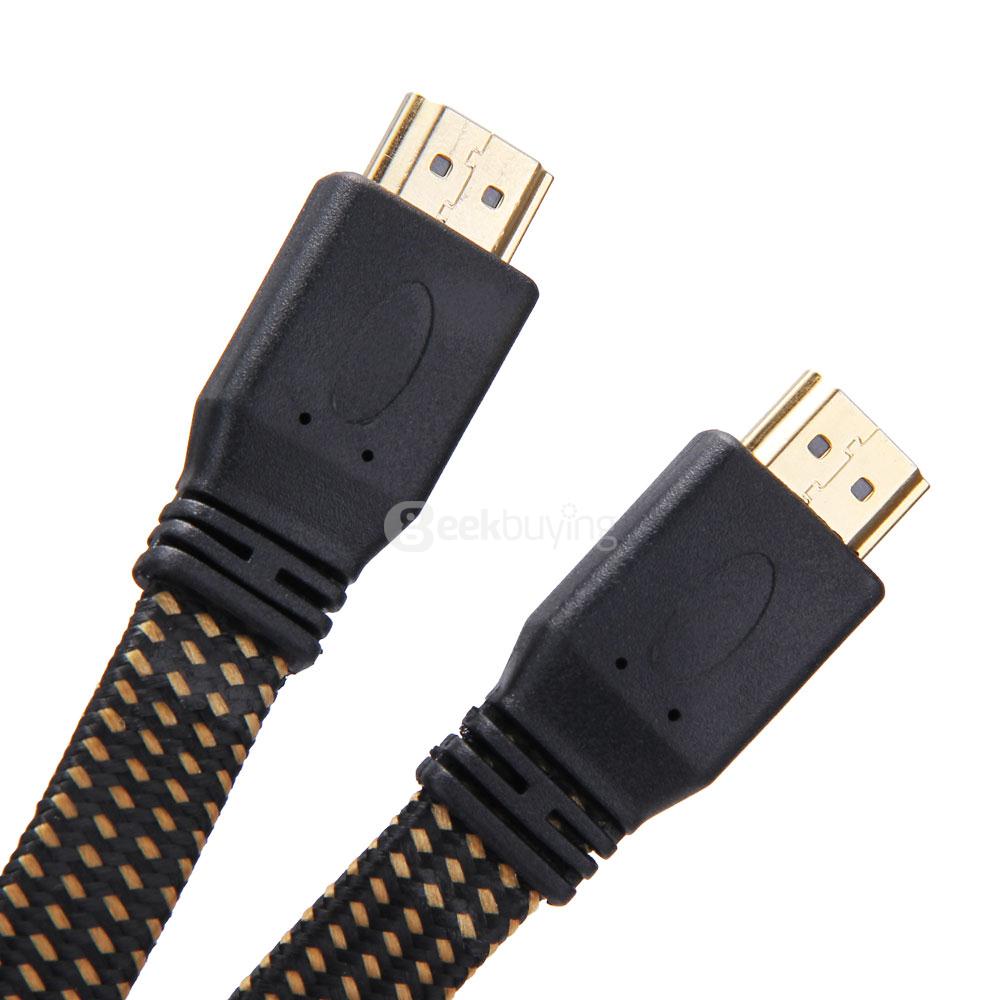 1.5M Copper-weld Steel Wire HDMI to HDMI Male to Male HD 1080P Cable - Yellow