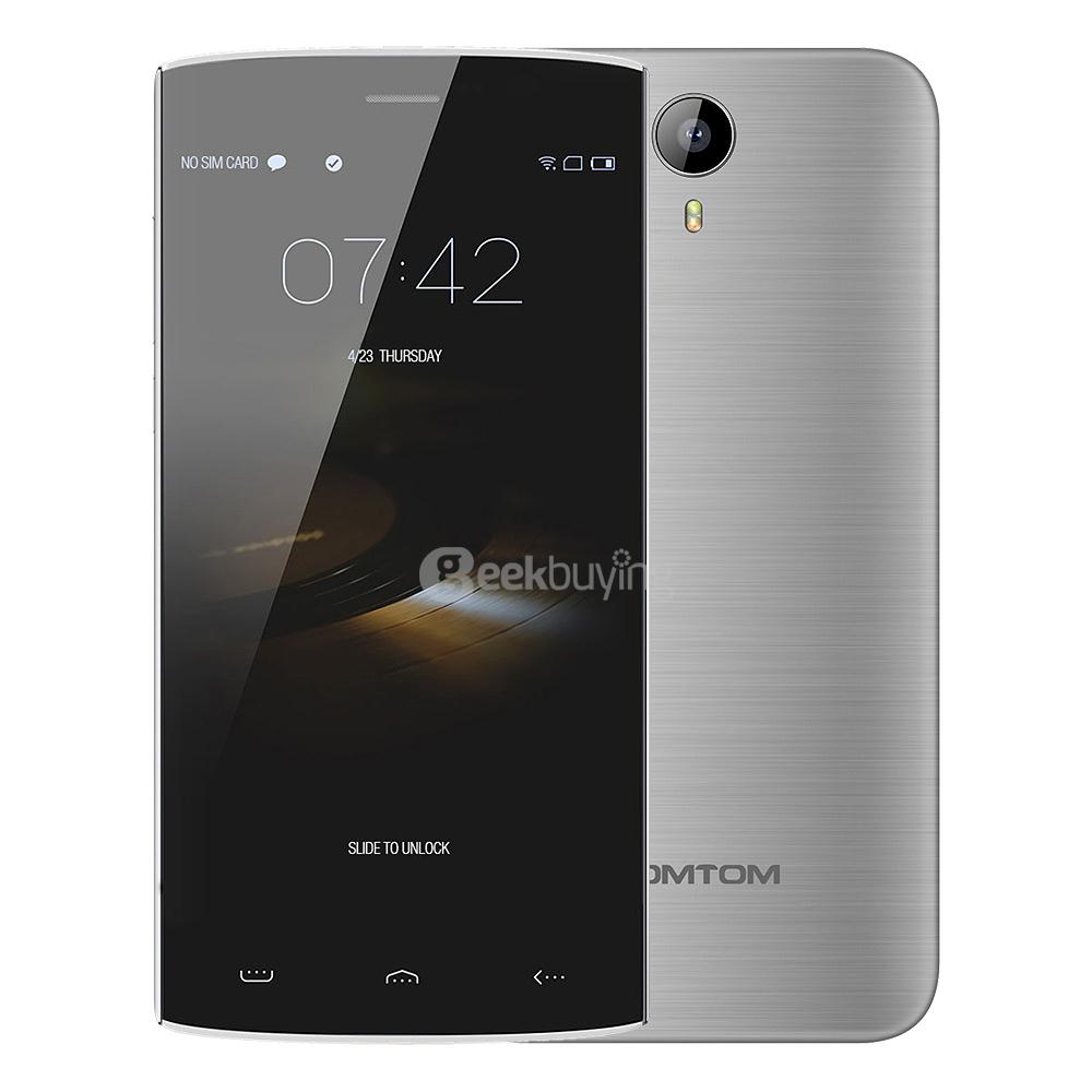 [HK Stock]HOMTOM HT7 PRO 5.5inch IPS HD Android 5.1 2GB RAM 16GB ROM 4G Smartphone MT6735 Quad Core 13.0MP Cameras - Silver