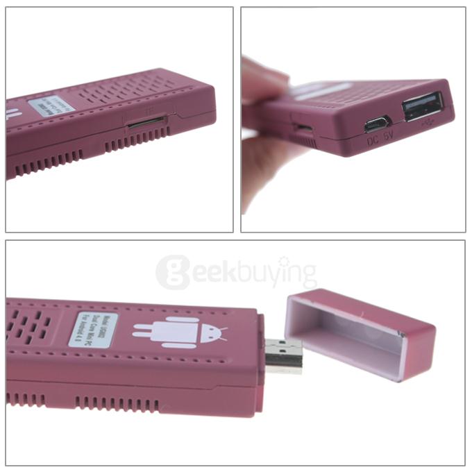 UG802 Mini PC Android 4.1 TV Box IPTV 1.2GHz Cortex-A9 Quad Core GPU 1GB RAM 4G ROM w/Wifi/External 3G/XBMC/External Camera Red