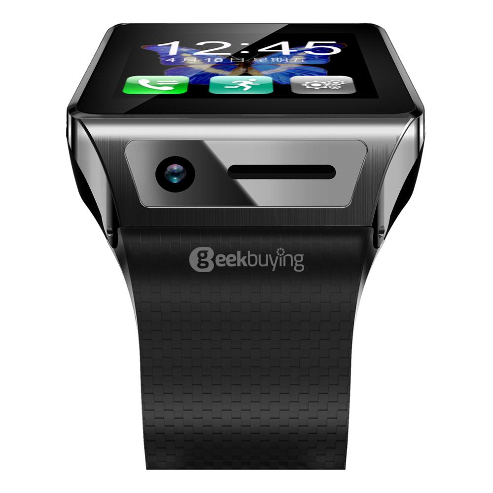 GV08S 1.54inch MTK6260A Smart Watch 2.0MP BT3.0 Memory Card and SIM Card Slot Pedometer For Android - Black