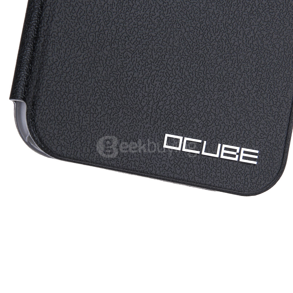 Protective Hard Cover Flip Stand Leather Case for UMI IRON Smartphone - Black