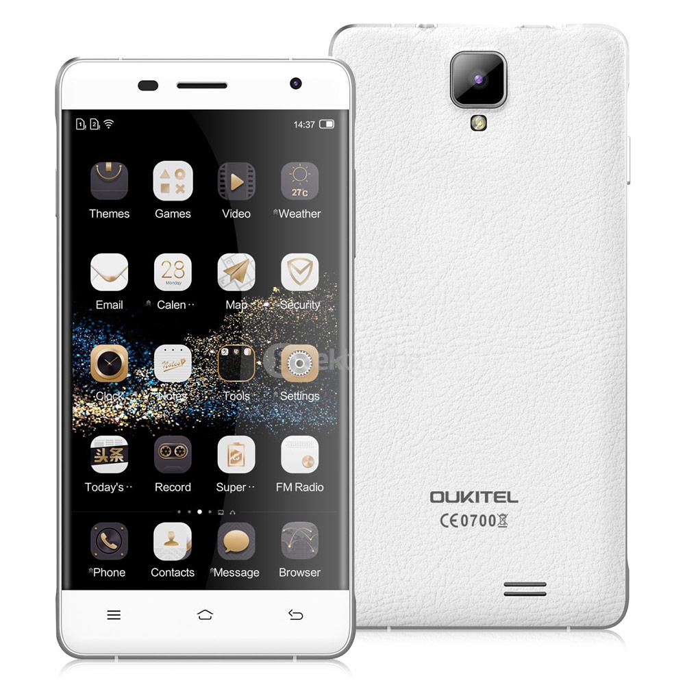 [HK Stock] OUKITEL K4000 Pro 5.0inch 4G FDD-LTE 4600mAh Android 5.1 Smartphone MT6735 Quad Core 2GB 16GB 13.0MP IPS HD 5V/1.5A Quick Charge - White