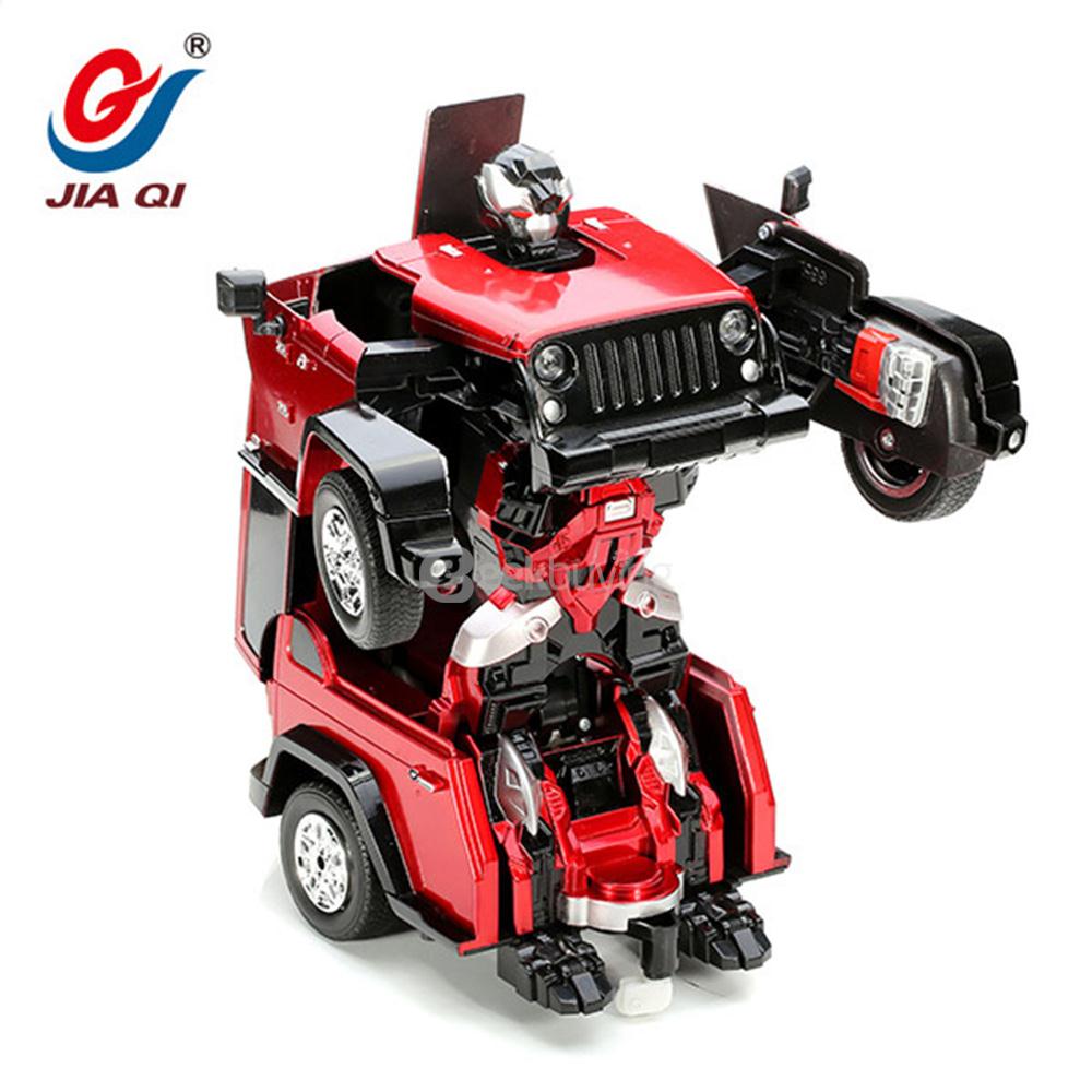 JIA QI T665 2.4G RC Stunt Robot Remote Control Deformation Robot
