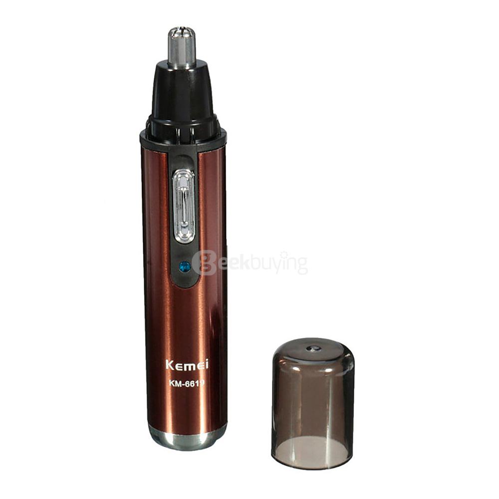 Kemei KM6619 Professional Rechargable Electric Nose Hair Trimmer Ear Hair Remover Epilator Eyebrows Clipper