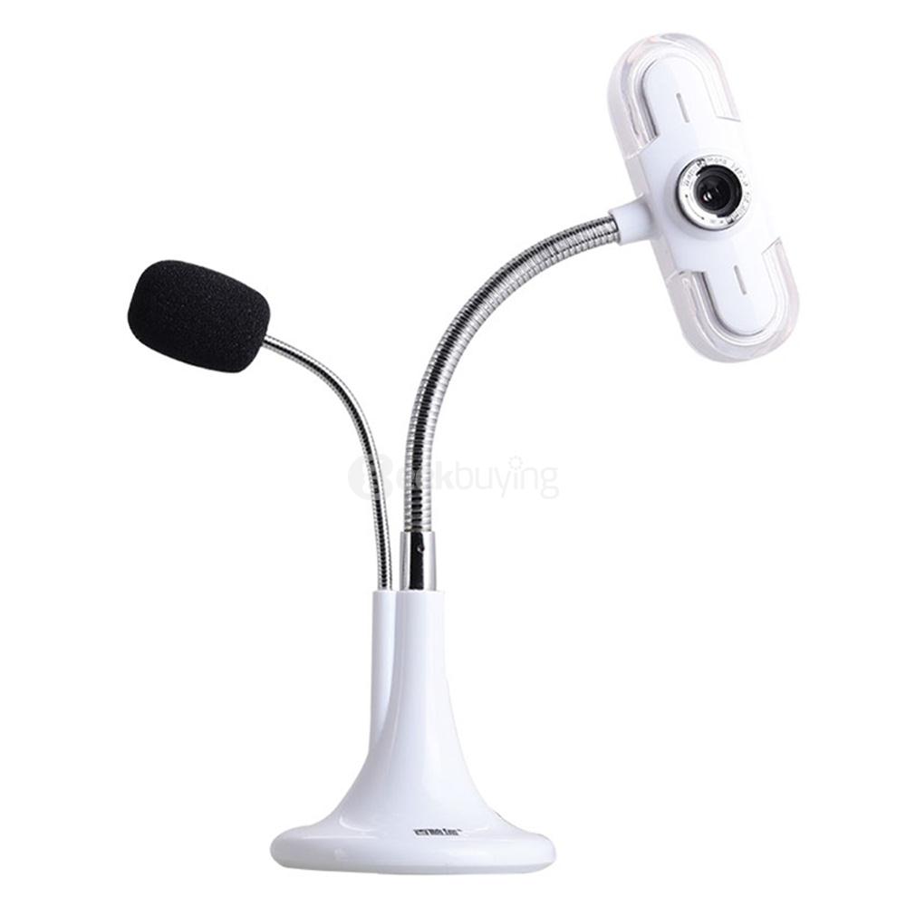 Aoni Shinng Desktop PC Webcam HD Video Camera with MIC - White