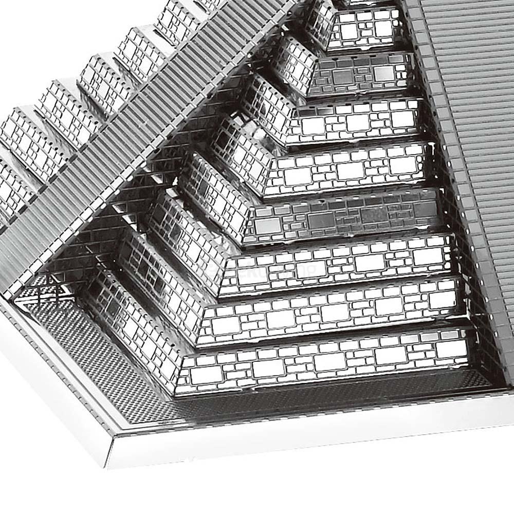 DIY Maya Pyramid 3D Puzzle Educational 3D Model - Silver