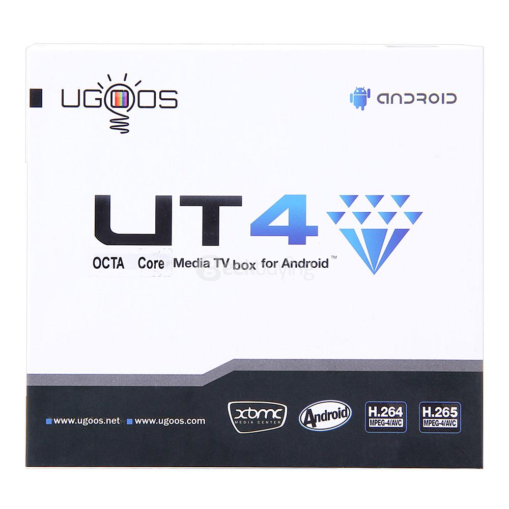 UGOOS UT4 4K Android 5.1 Lollipop Octa-Core RK3368 64bit TV BOX 2G/16G 2.4G/5G WIFI 1000M LAN Bluetooth4.0 - White
