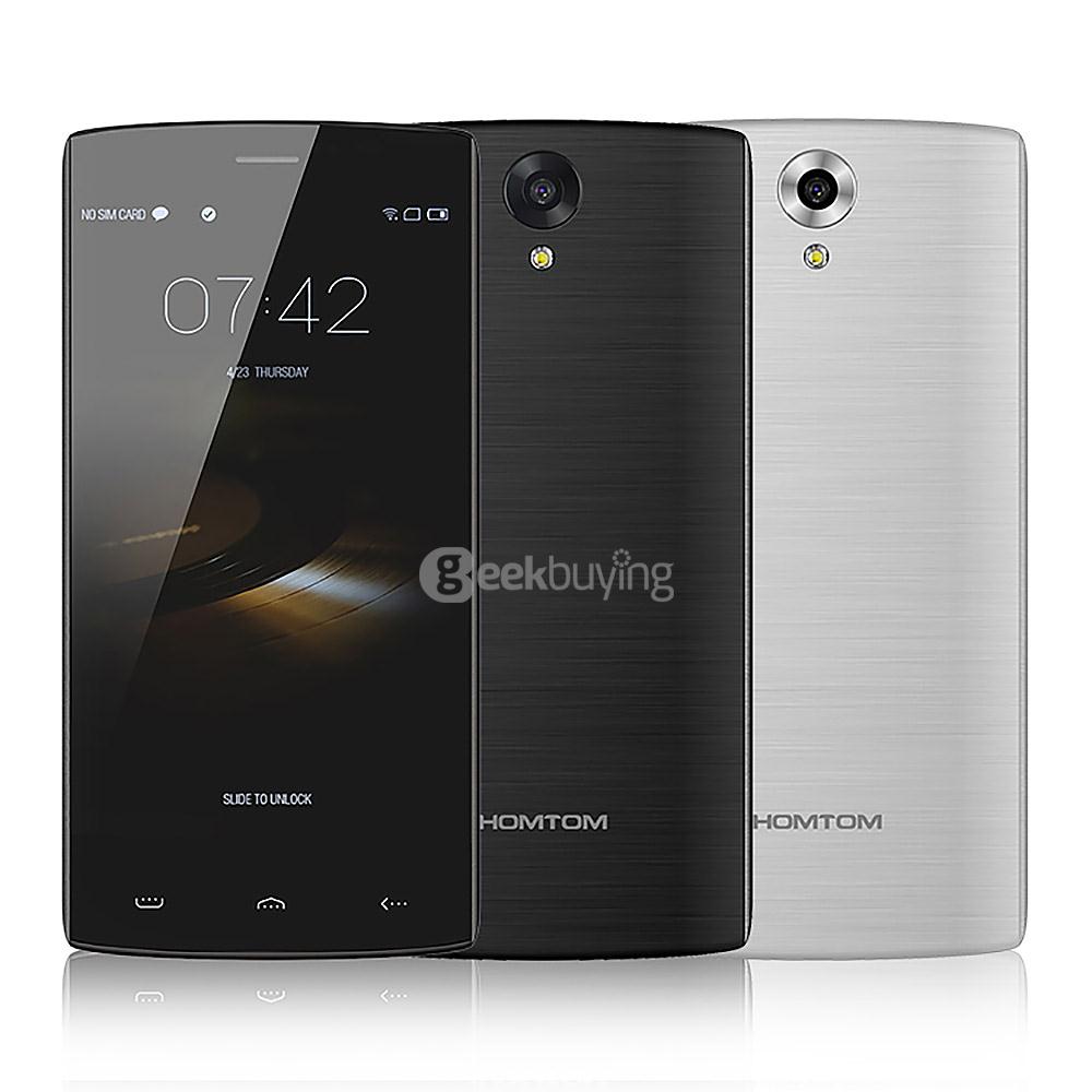 [Package B]HOMTOM HT7 PRO 5.5inch IPS HD Android 5.1 2GB RAM 16GB ROM 4G MT6735 Quad Core Smartphone(Gray) + Soft Case + Tempered Glass