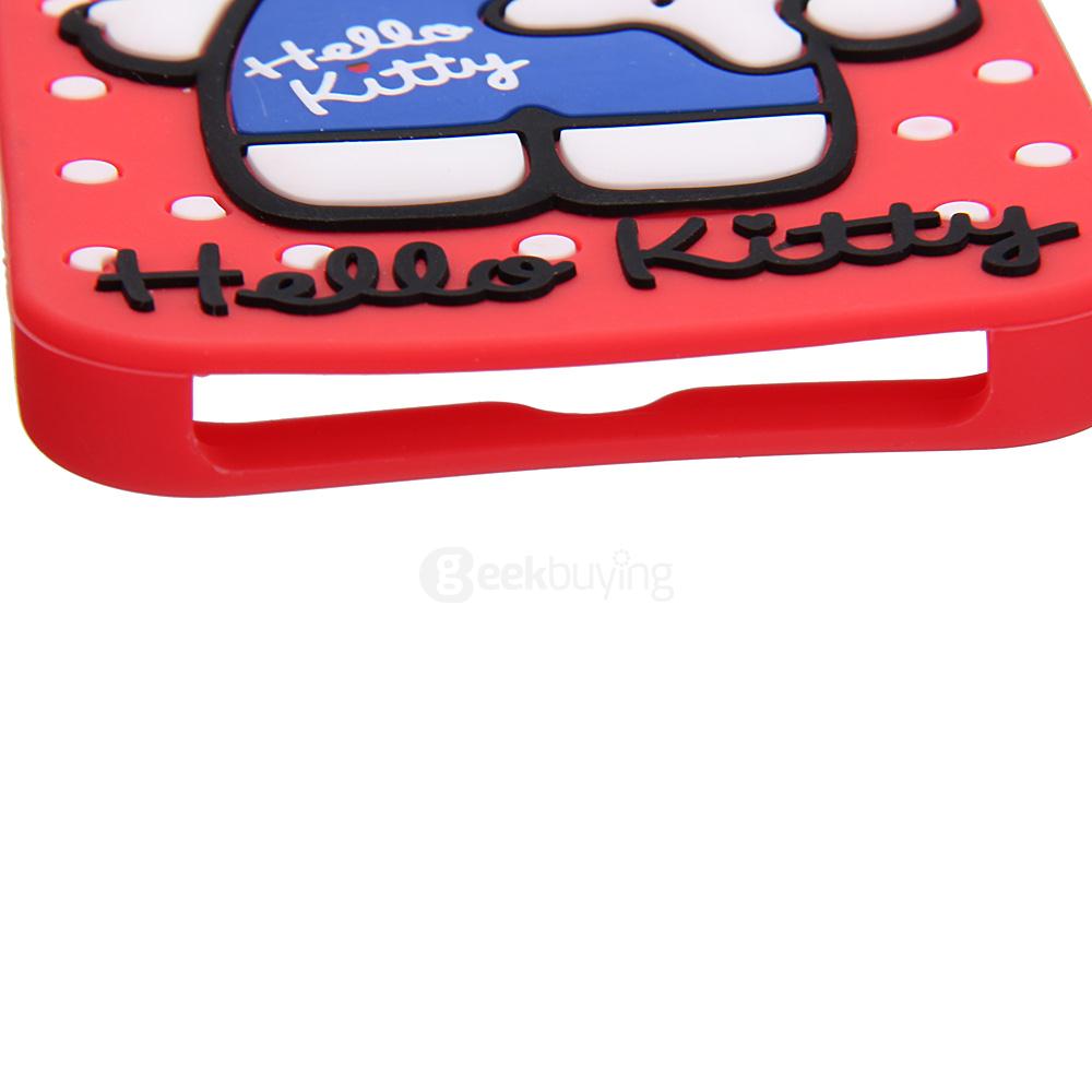 Gourmandise Hello Kitty Silicone Case Protective Back Cover for Apple iPhone 6/6s 4.7inch - Red