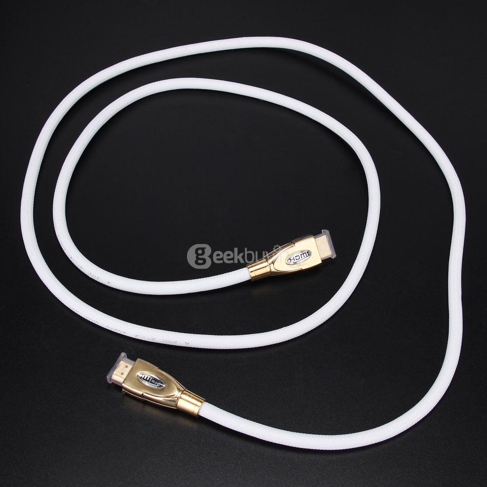 1.8M HDMI to HDMI Version 1.4 Male to Male Digital HD Cable - White