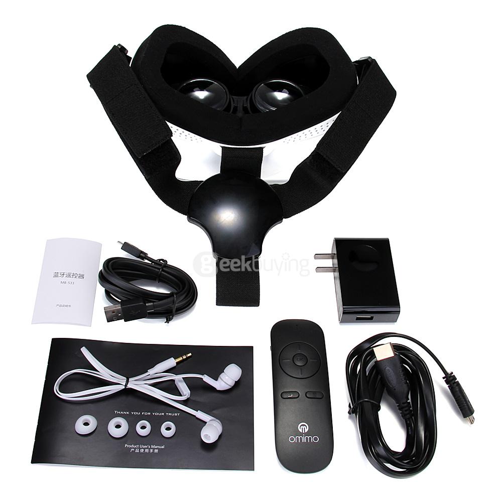 Omimo Immersive PC Virtual Reality VR Headset FOV75 Andriod 4.4 Allwinner H8 2G/8G HDMI  2.4G WiFi 1080P 3D Private Imax Video Game Viewer