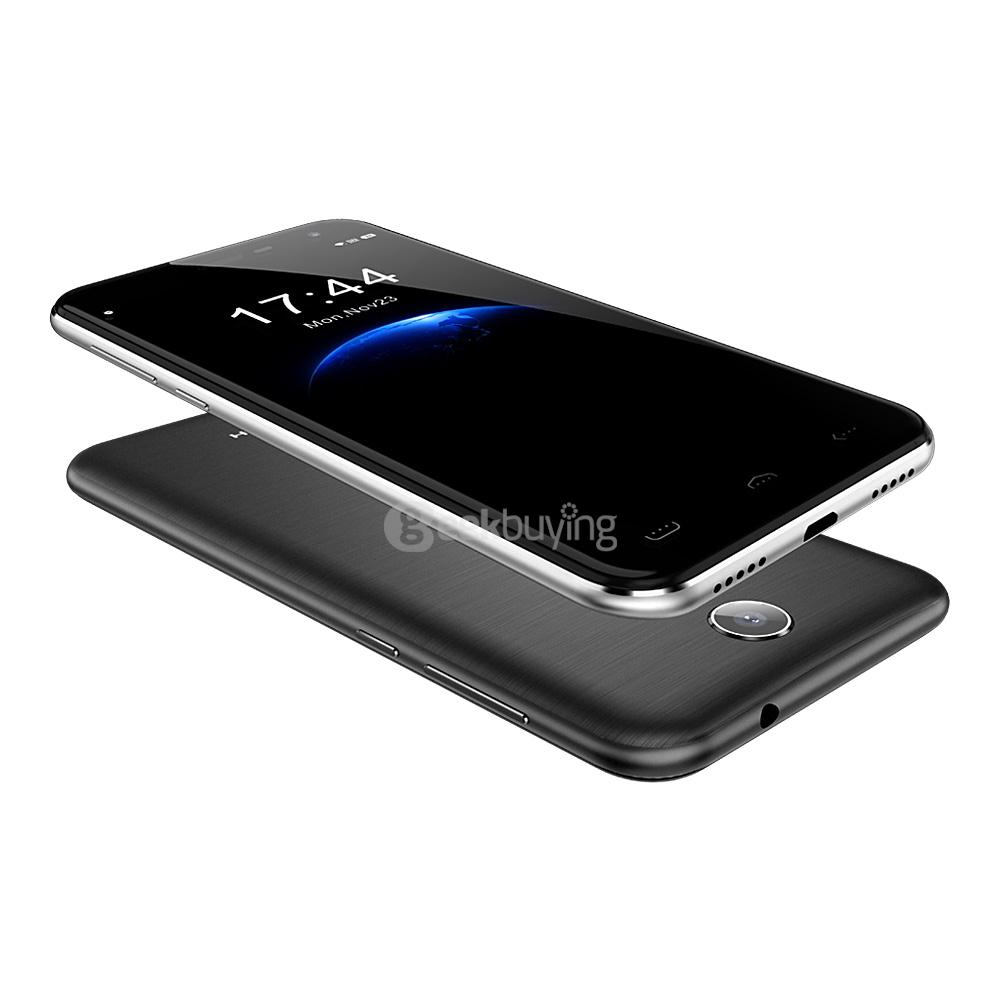 HOMTOM HT3 5.0inch 2.5D Arc Edge HD Screen Smartphone Android 5.1 1GB RAM 8GB ROM MT6580A Quad Core 3000mAh - Silver