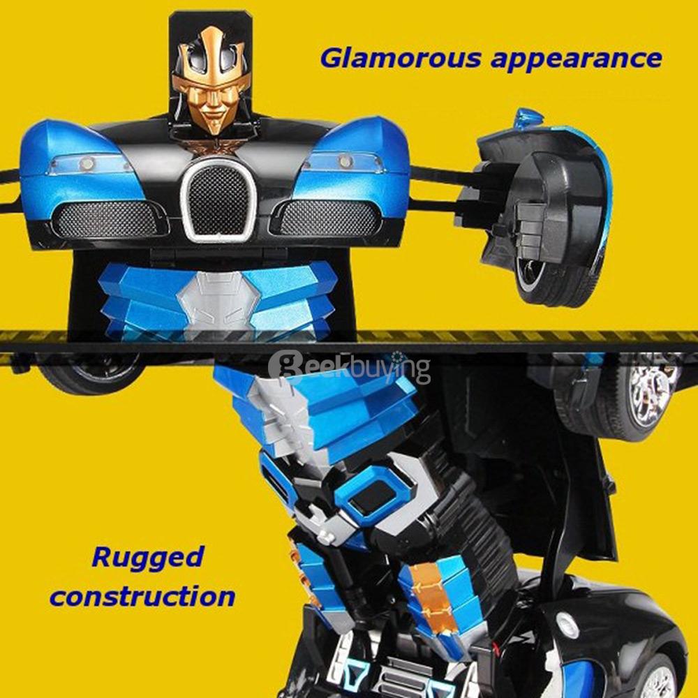 JIAQI T663 2.4G RC Stunt Robot Remote Control Deformation Robot