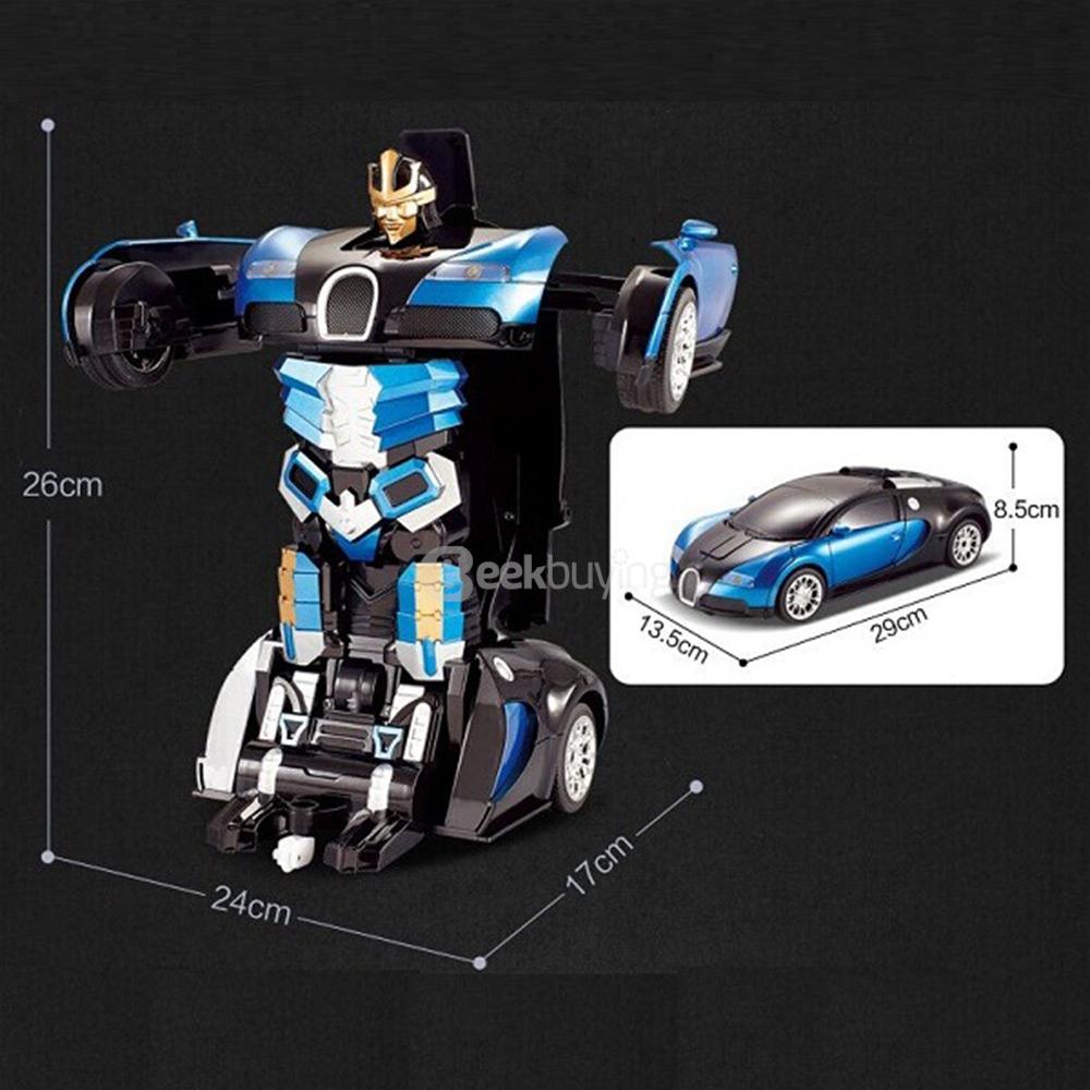 JIAQI T663 2.4G RC Stunt Robot Remote Control Deformation Robot