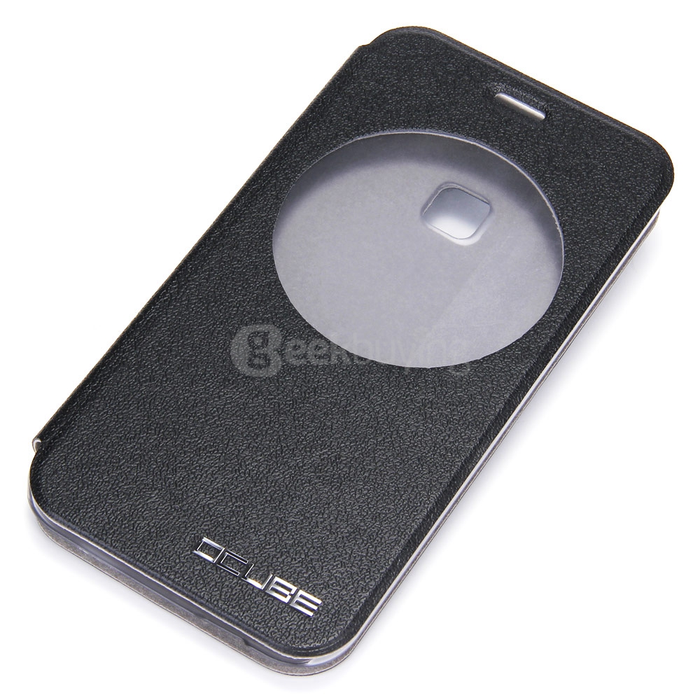Protective Hard Cover Flip Stand Leather Case for UMI IRON Smartphone - Black
