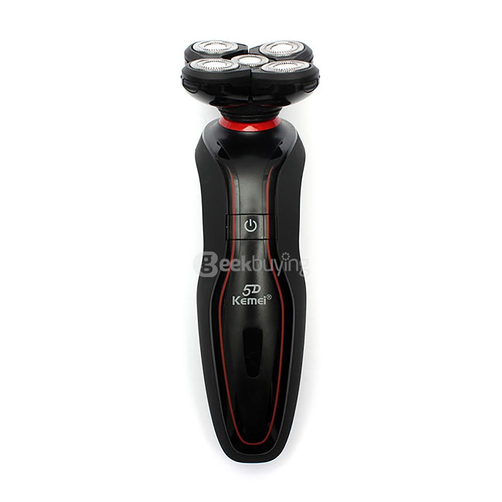 KEMEI KM-6181 Ergonomic Rechargeable Shaver 5D Floating Electric Washable Shaver for Home Health Care
