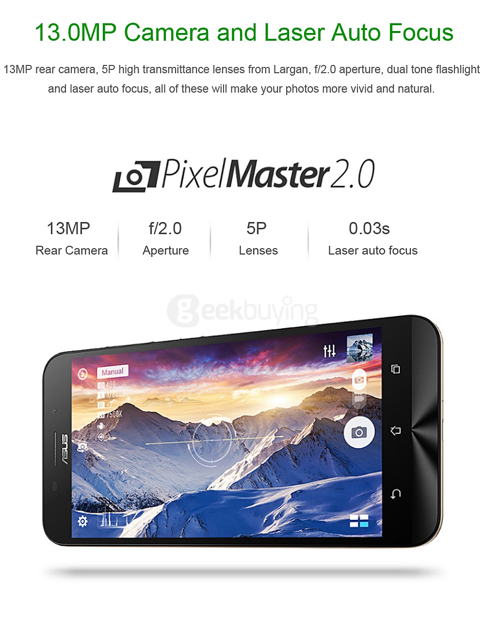 [Spain Stock]ASUS Zenfone Max 5.5inch HD 5000mAh 4G LTE 2GB RAM 16GB ROM Smartphone Snapdragon MSM8916 Quad Core 1.2GHz - Black