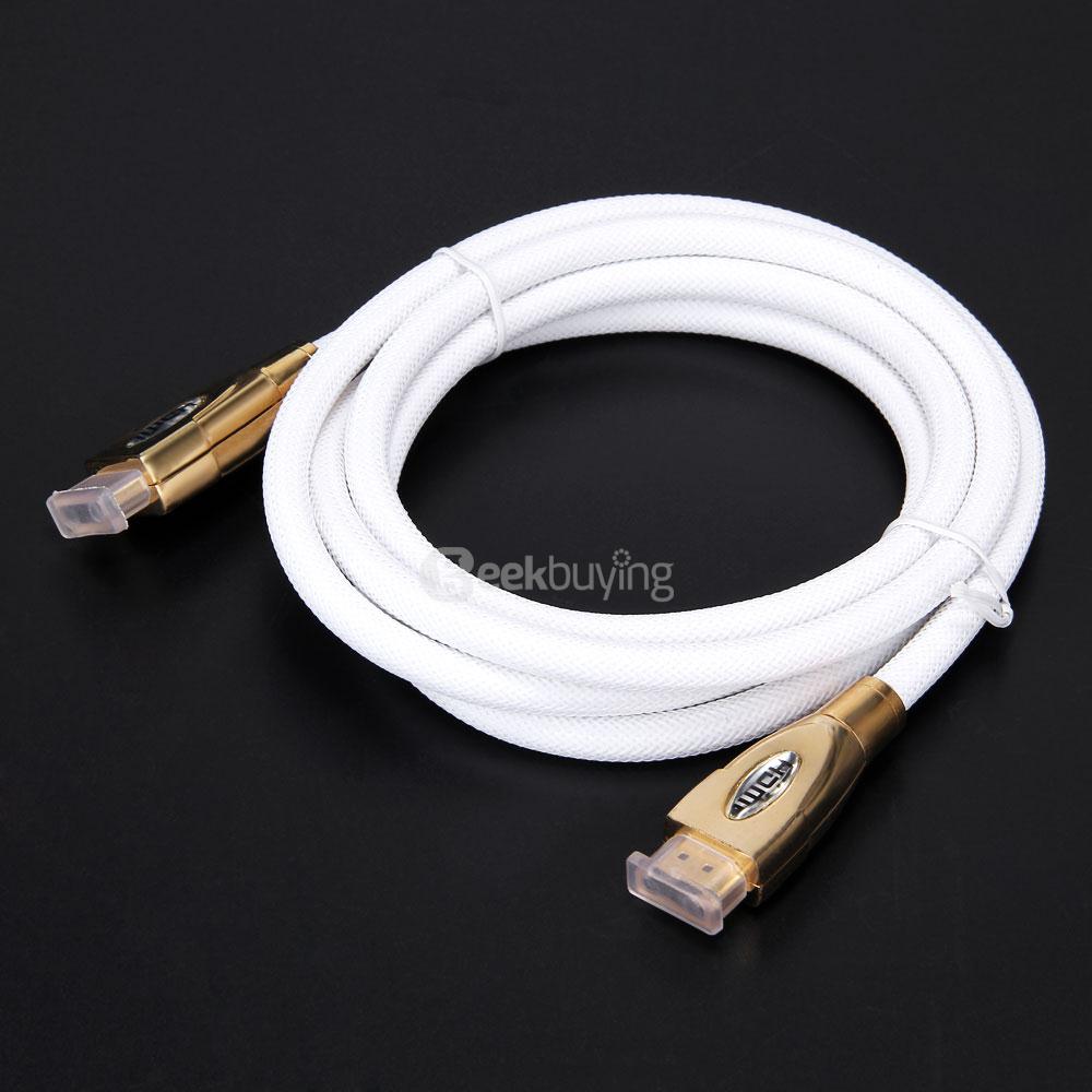 1.8M HDMI to HDMI Version 1.4 Male to Male Digital HD Cable - White