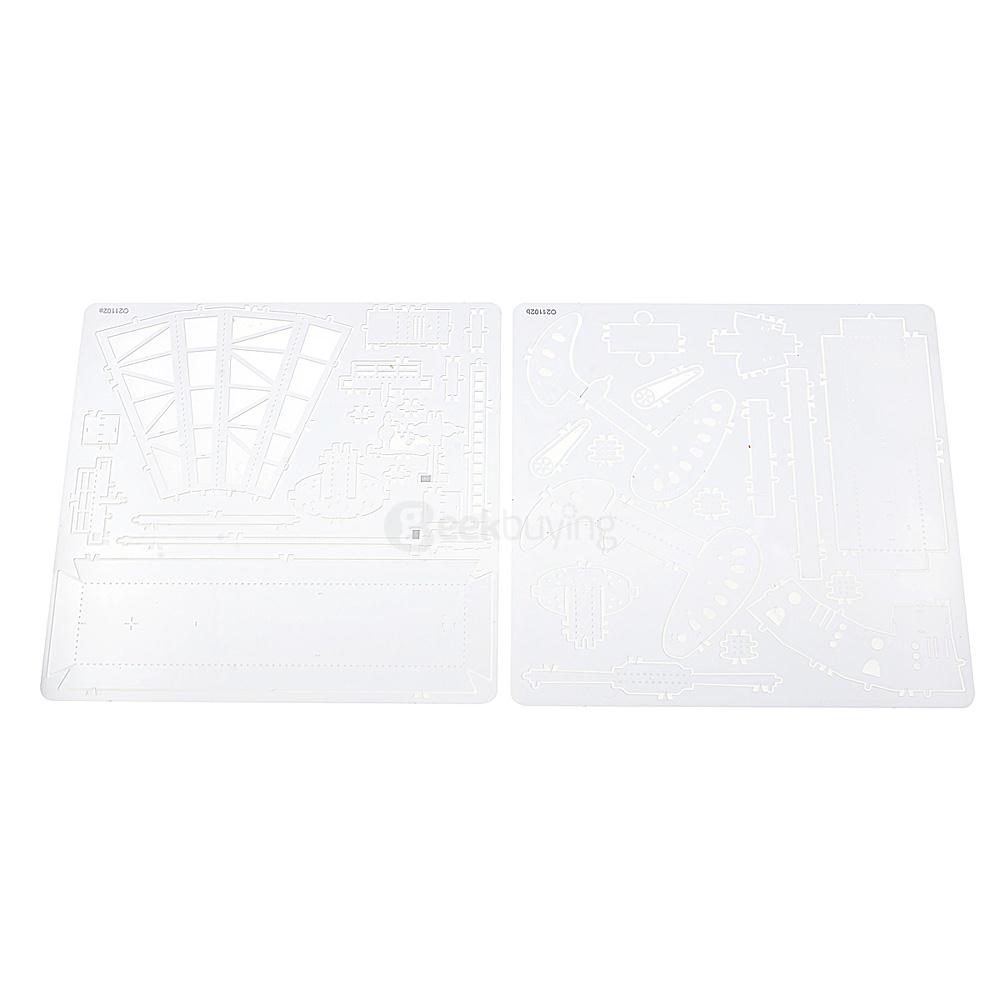 DIY Oil Rigs 3D Puzzle Educational 3D Model - Silver