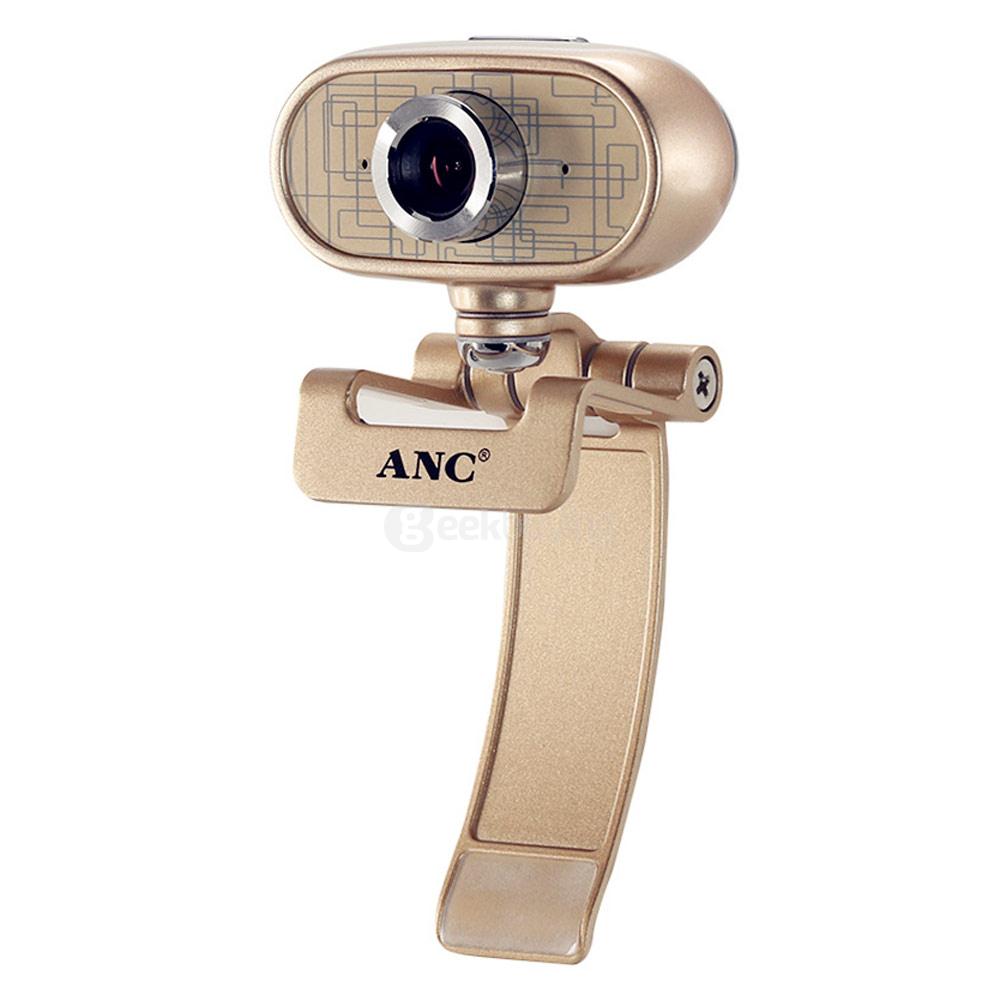 Aoni A9 1080P FHD Webcam PC TV Web Camera - Tyrant Gold