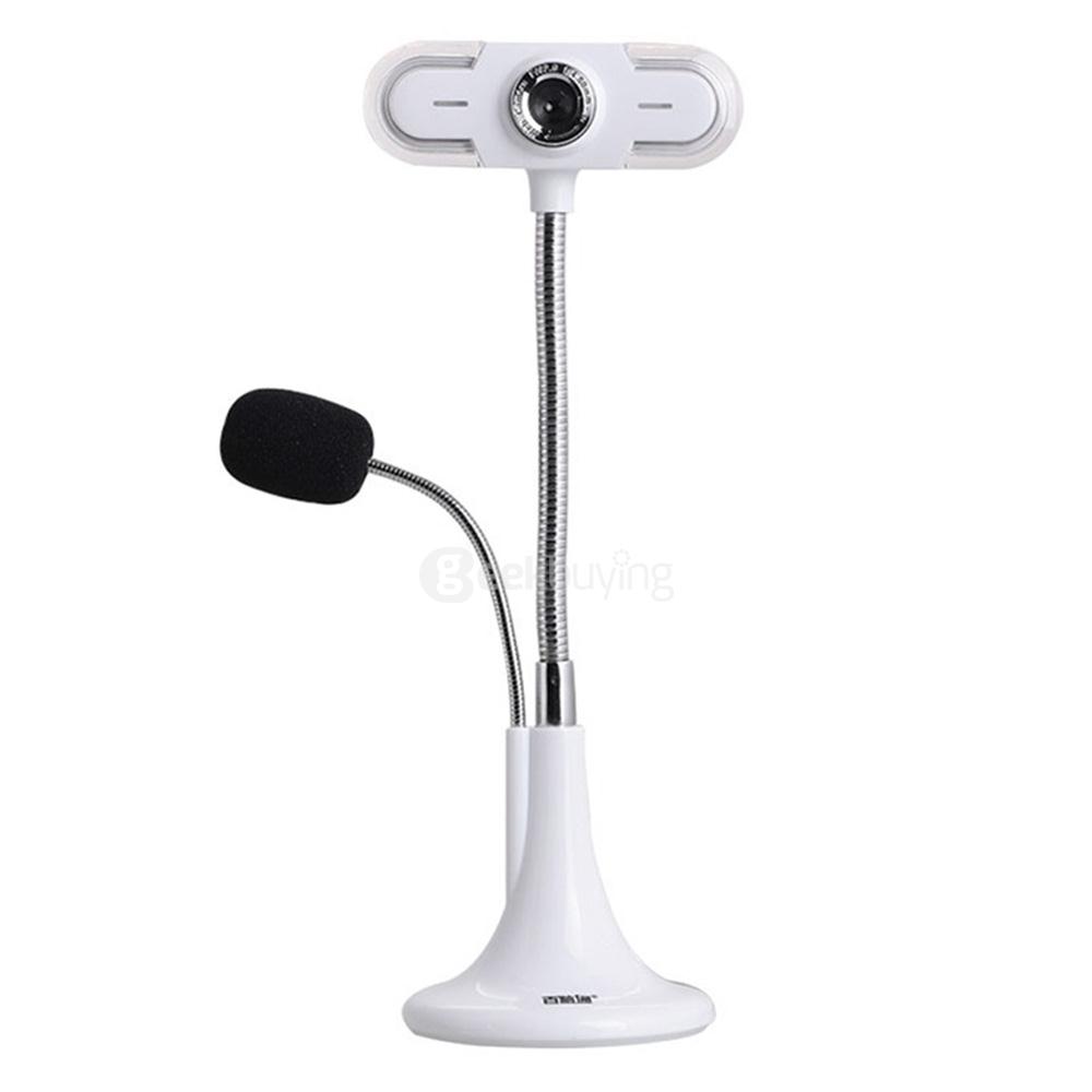 Aoni Shinng Desktop PC Webcam HD Video Camera with MIC - White
