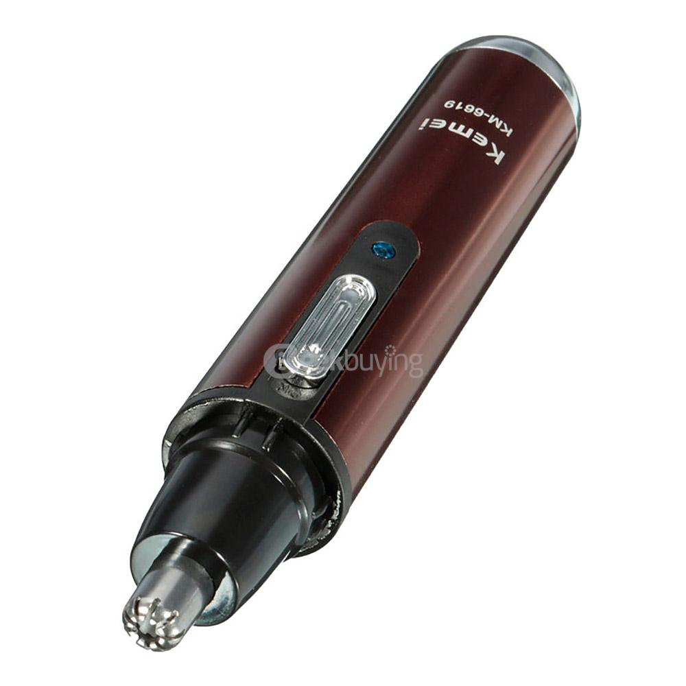 Kemei KM6619 Professional Rechargable Electric Nose Hair Trimmer Ear Hair Remover Epilator Eyebrows Clipper