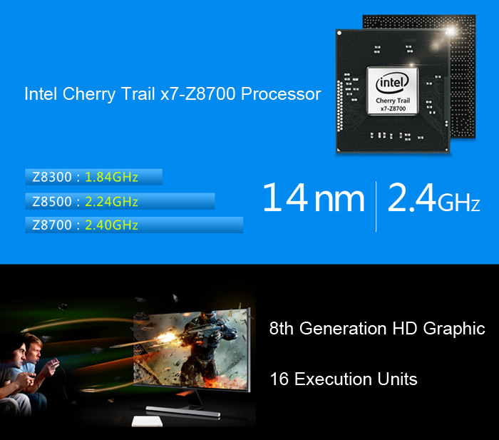 [Spain Stock]VOYO V3 Intel Cherry Trail X7-Z8700 Windows10 64Bit 4K Smart Mini PC 4G/128G WiFi Gigabit LAN Type-C Bluetooth 4.0