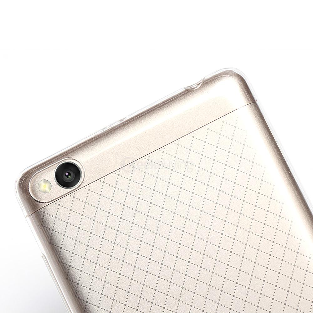 Original Xiaomi Soft TPU Cover Case Shell Back Case Protective Cover for XIAOMI Redmi 3 - Transparent