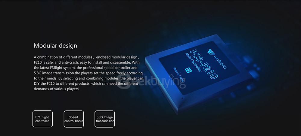 Walkera F210 5.8G FPV HD Camera SP Racing F3 Flight Controller Racing Drone with DEVO7