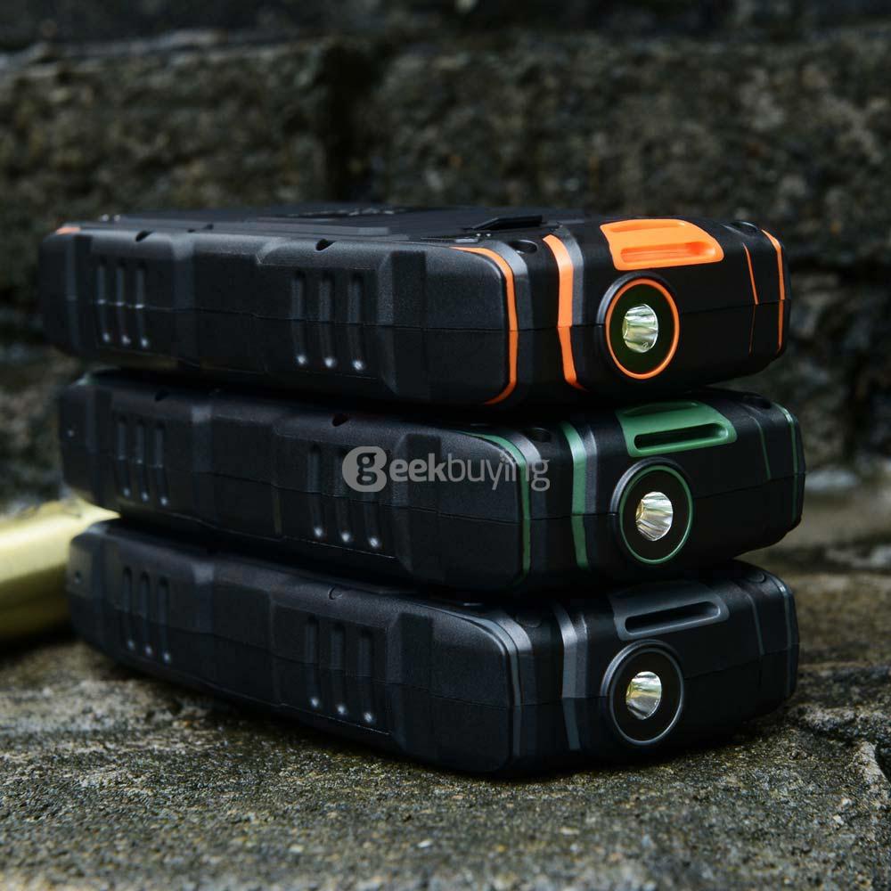 VKworld Stone V3 5200mAh Battery IP67 Waterproof Phone Dustproof Shockproof Flashlight FM Dual SIM Cards GSM Cell Phone - Green