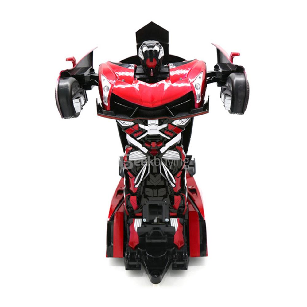 JIA QI TT667B 2.4G RC Stunt Robot Remote Control Deformation Flash Robot