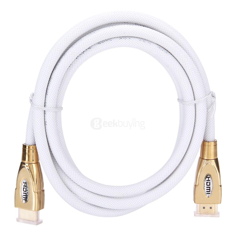 1.8M HDMI to HDMI Version 1.4 Male to Male Digital HD Cable - White