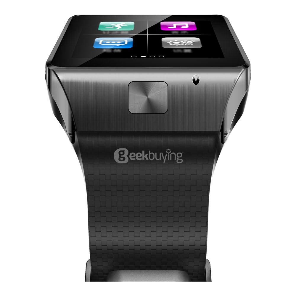 GV08S 1.54inch MTK6260A Smart Watch 2.0MP BT3.0 Memory Card and SIM Card Slot Pedometer For Android - Black
