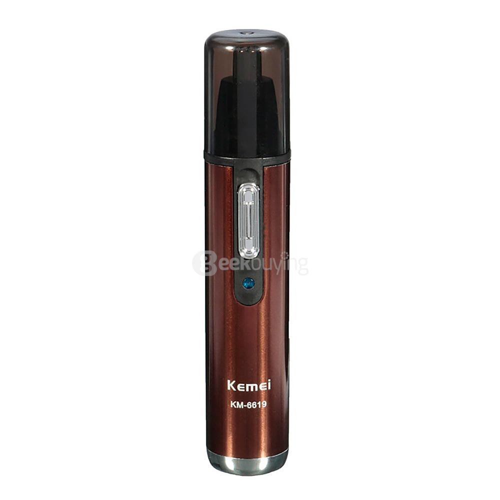 Kemei KM6619 Professional Rechargable Electric Nose Hair Trimmer Ear Hair Remover Epilator Eyebrows Clipper