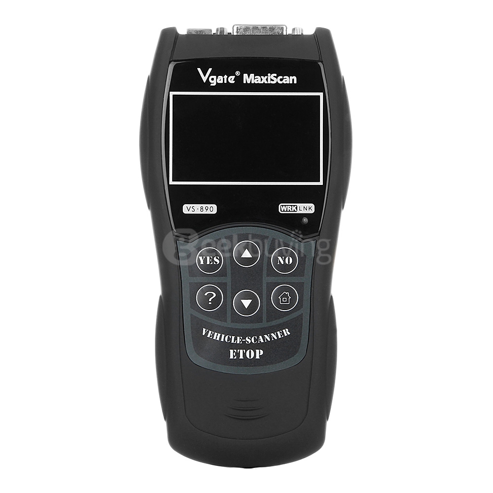 Vgate VS-890 Maxiscan OBD-II + EOBD Code Reader Professional Grade Automobile Diagnosis Scanner - Black