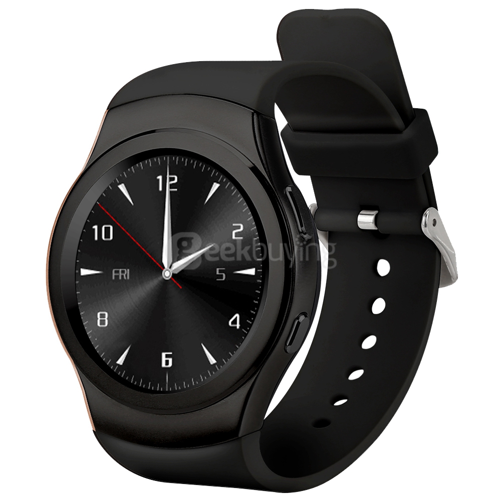 NO.1 G3 Bluetooth 4.0 Smart Watch Phone MTK2502 SIM GPRS Smartwatch Heart Rate Monitor Fitness Tracker Voice Chat Call SMS Reminder - Black